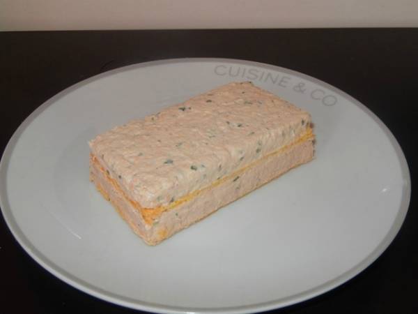 Millefeuille au thon et saumon - Préparation etape 4