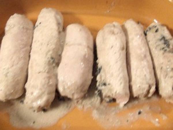 Roulé de volaille aux trompettes de la mort & risotto aux cèpes - Préparation etape 3