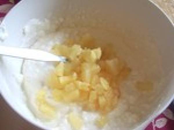 Charlotte blanche à l'ananas - Préparation etape 3