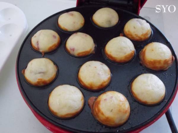 Les Cakes Pop Soufflés lardons, olives, tomates - Préparation etape 4
