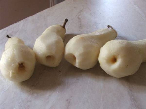 Poires pochées au thym - Préparation etape 4