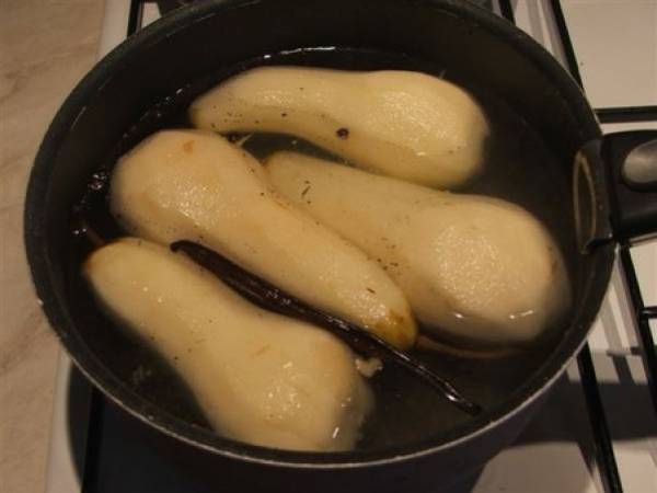 Poires pochées au thym - Préparation etape 5