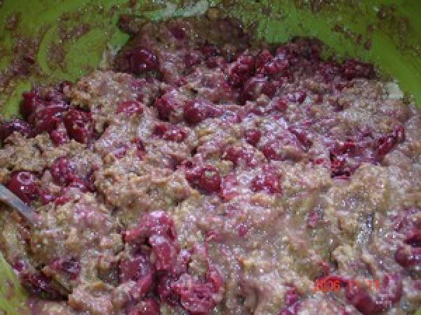 Gateau au pain aux cerises ou poudding - Préparation etape 1