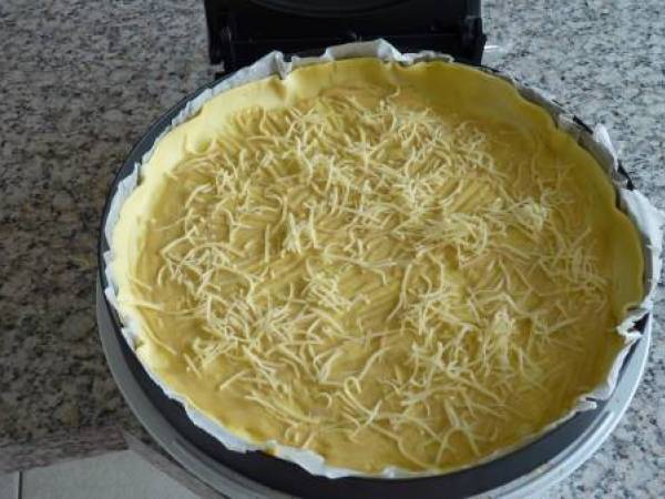 Tarte courgette poivron tomate cerise - Préparation etape 2