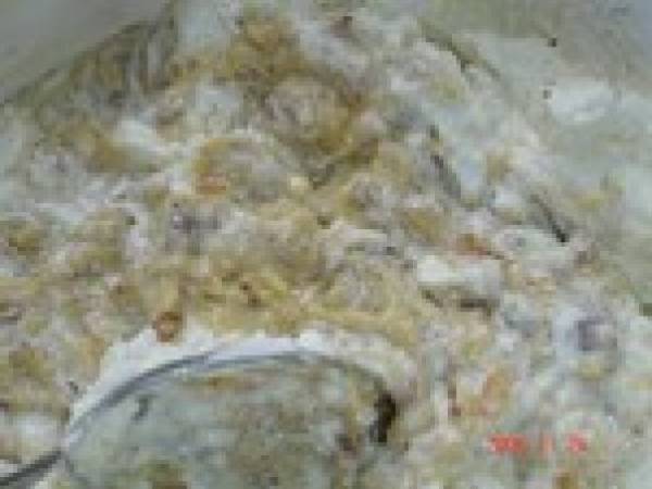 Mousse au chocolat blanc genre nougat glaçé - Préparation etape 4