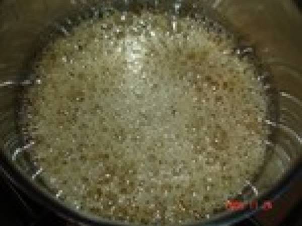 Mousse au chocolat blanc genre nougat glaçé - Préparation etape 5