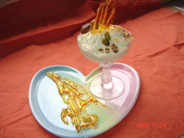 Mousse au chocolat blanc genre nougat glaçé - Préparation etape 7