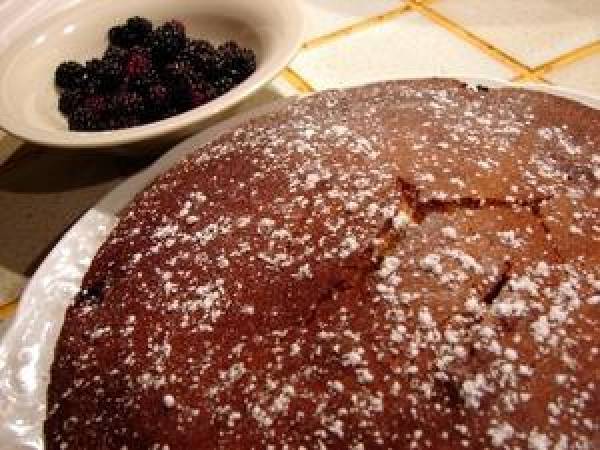 Gâteau au yaourt aux mûres - Préparation etape 4