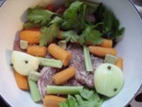 PaF d'Agneau aux Christophines - Préparation etape 1