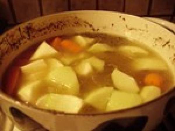 PaF d'Agneau aux Christophines - Préparation etape 3