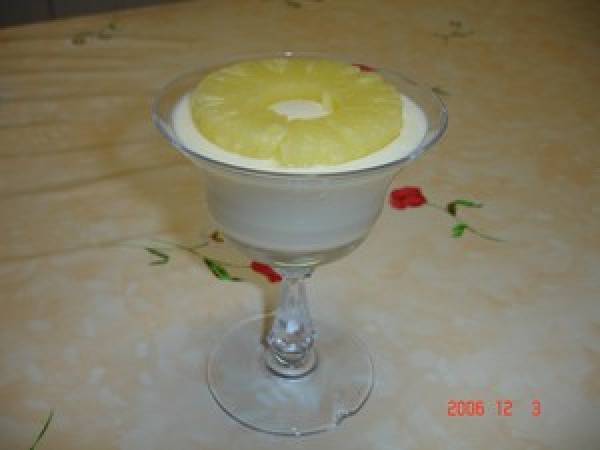 Crème au mascarpone au pina colada - Préparation etape 3