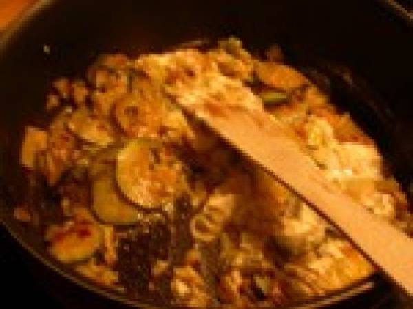 Noix de St Jacques sur un lit de Poireaux-Courgette - Préparation etape 3