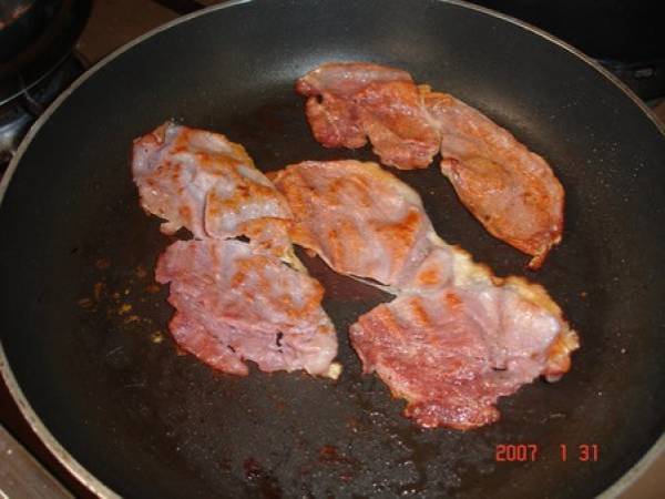 Salade d'écrevisses aux pommes et vinaigrette (avec montage) - Préparation etape 5