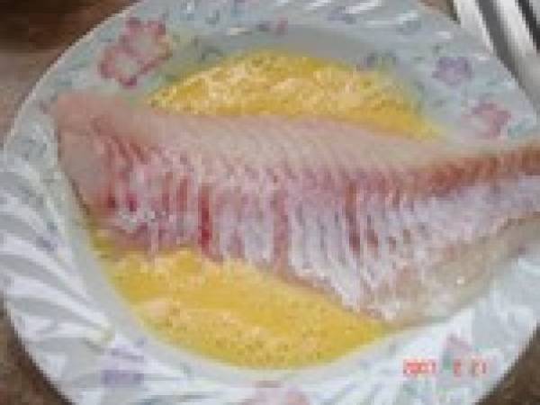 Poisson pané aux corn flake et sauce aux champignons au boursin - Préparation etape 3