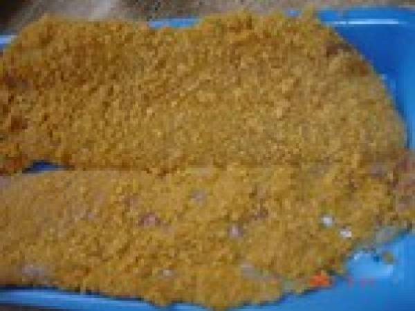 Poisson pané aux corn flake et sauce aux champignons au boursin - Préparation etape 4