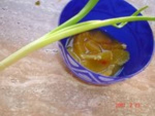 Salade de scampis à la mangue ( light!!) - Préparation etape 2