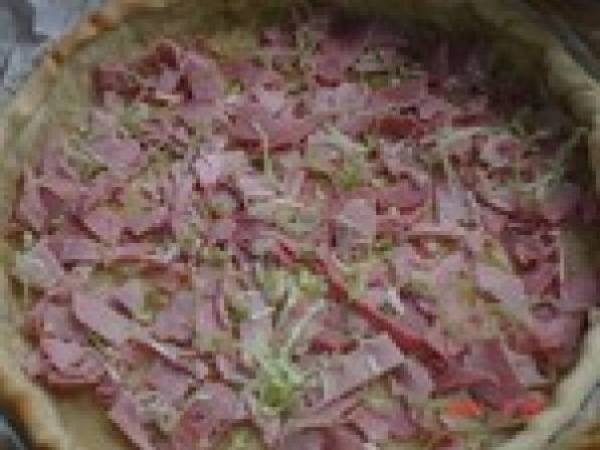 Quiche aux brocolis/flan/gorgonzola - Préparation etape 3