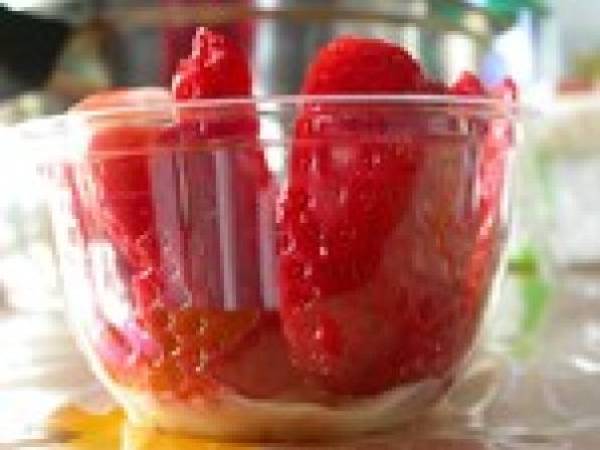 Coupelles Fraises Mascarpone Cookie Amande Citron .... - Préparation etape 4