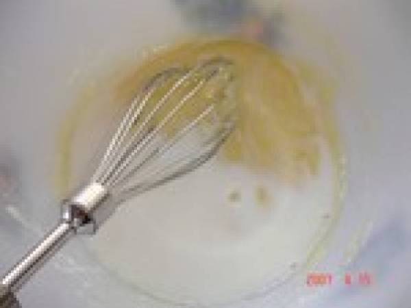 Mousse au chocolat blanc et coulis de citron vert, et fruits de la passion - Préparation etape 2