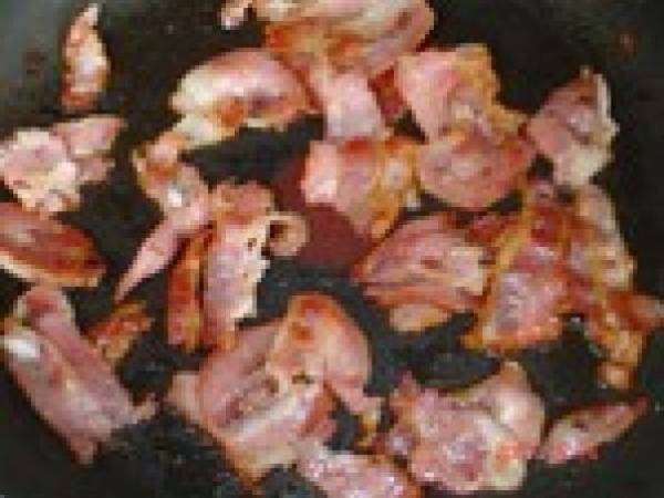 Quiches au lardons fromage, aux pruneaux lard fumé et aux courgettes jambon - Préparation etape 3