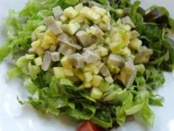 Salade de Fond d'Artichaud et Courgette Crue - Préparation etape 5