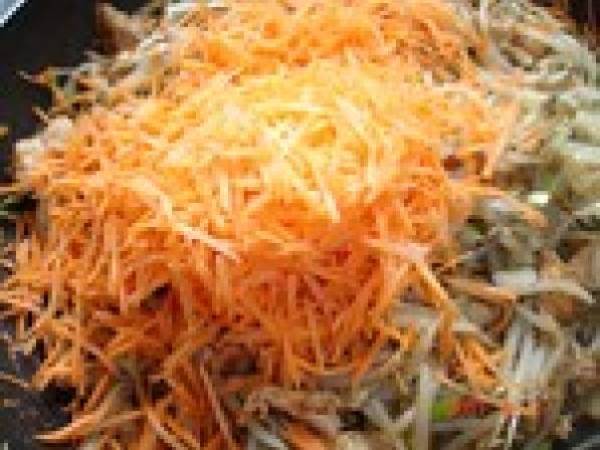 Nems asiatiques aux légumes et viandes + sauce piquante aigre douce - Préparation etape 1