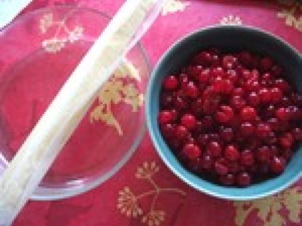 Tarte au flan et aux cerises aigres - Préparation etape 1