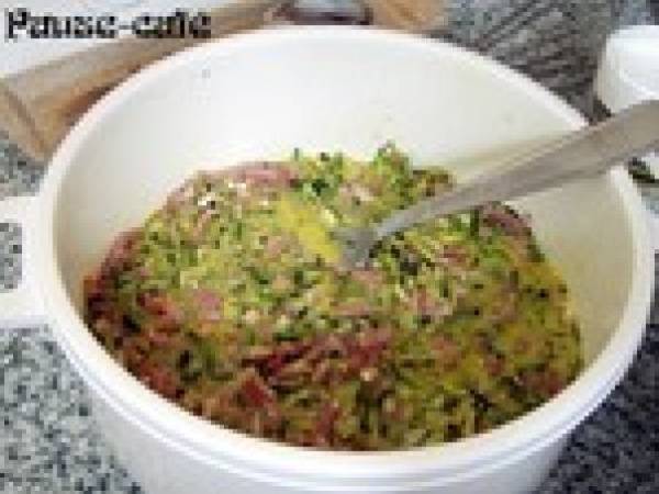 Poivrons farcis au clafoutis de courgettes (la saison des petits farcis) - Préparation etape 4