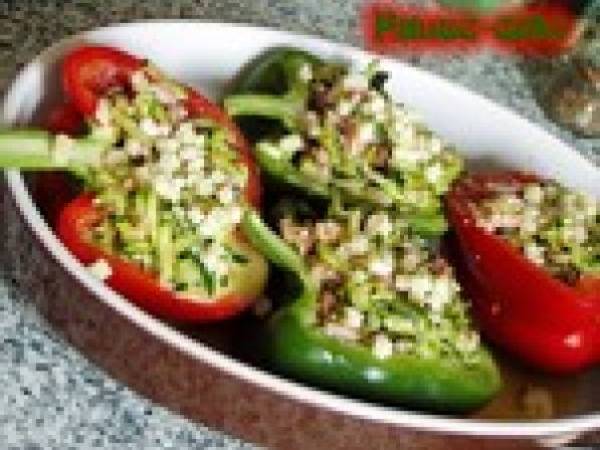 Poivrons farcis au clafoutis de courgettes (la saison des petits farcis) - Préparation etape 5