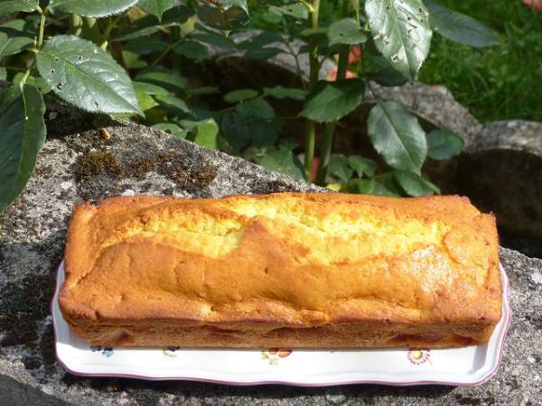 Cake aux pêches - Préparation etape 3