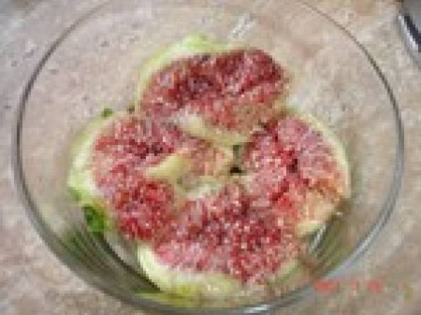 Gratin de figues au fromage blanc, aux amandes et thym - Préparation etape 2