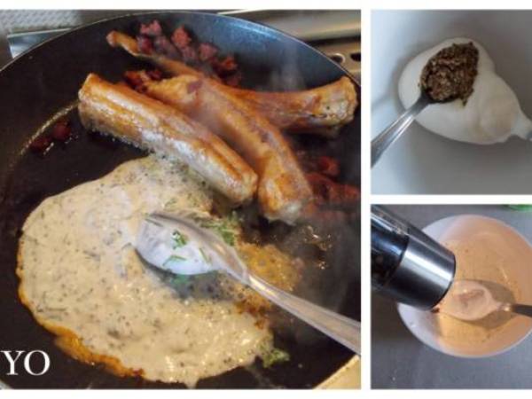 Roussette à la Crème de Chorizo de Mamigoz - Préparation etape 3