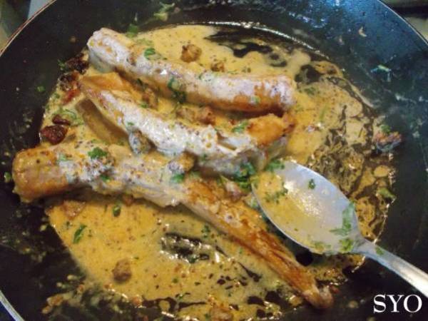 Roussette à la Crème de Chorizo de Mamigoz - Préparation etape 4