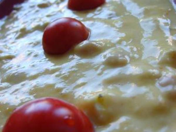 Cake Pois Chiches, Feta et Chorizo. - Préparation etape 2