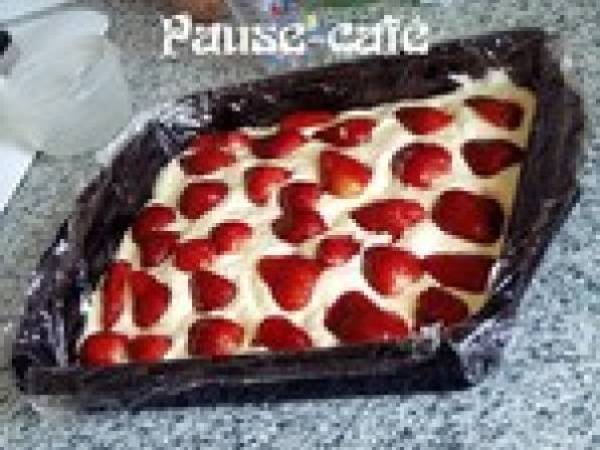 Tiramisu aux fraises à l'amaretto - Préparation etape 6