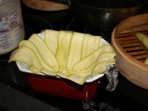 Terrine de courgettes au chèvre frais où l'art d'écouler les restes - Préparation etape 3