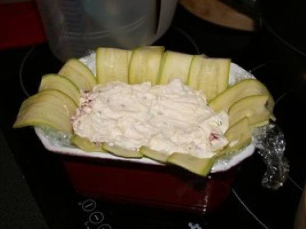 Terrine de courgettes au chèvre frais où l'art d'écouler les restes - Préparation etape 4