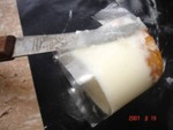 Palet breton à la mousse de citron en coque de chocolat blanc - Préparation etape 7