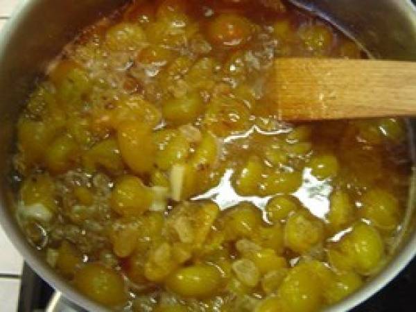 Chutney aux mirabelles - Préparation etape 2
