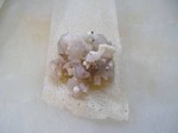 Samoussas aux Crevettes, Feta et Oignons - Préparation etape 4