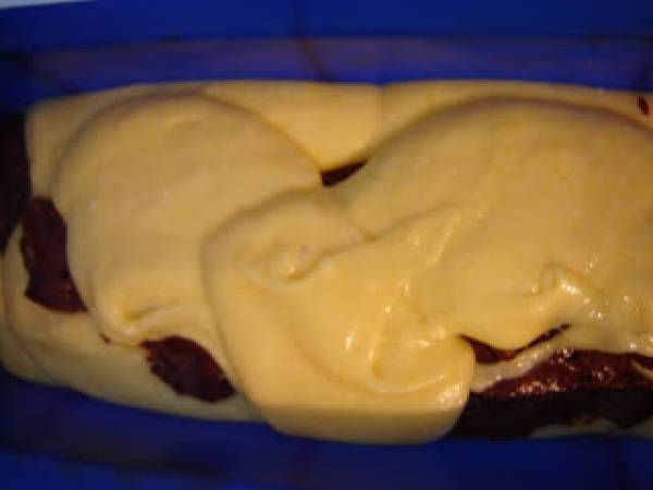 Le roi de la savane: le gâteau marbré - Préparation etape 5