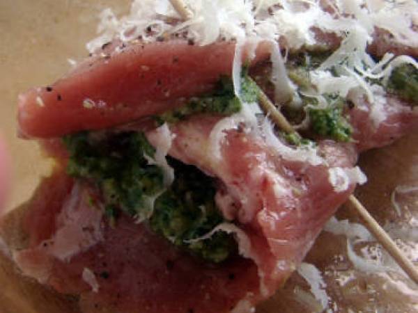 Roulade de veau au pesto roquette-basilic - Préparation etape 2
