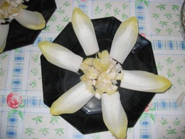 Assiette d'endive aux moules - Préparation etape 4