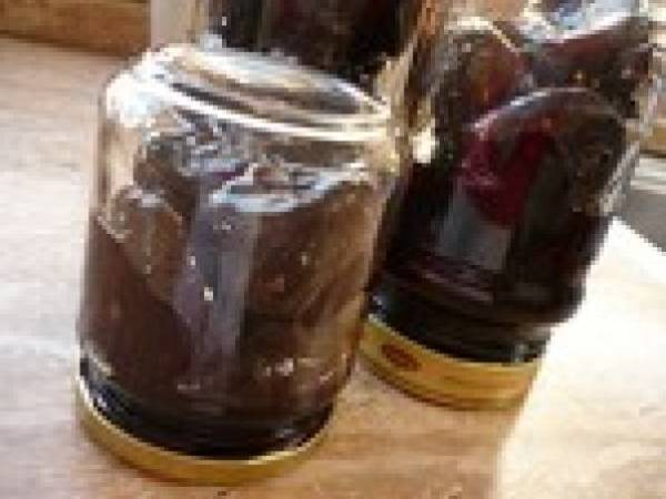 Figues confites au vin rouge et épices - Préparation etape 5