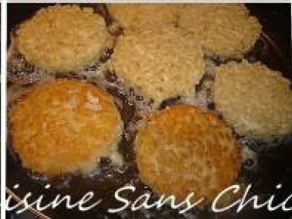 Hamburgers de coquillettes au jambon et mozzarella. - Préparation etape 4