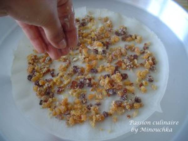 Spécial Ramadan #4: Feuilletés aux trois fruits secs (pâtisserie orientale) - Préparation etape 2