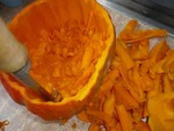 Potage au potimarron et cerfeuil et colis de zoé - Préparation etape 2