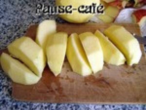 Gâteau renversé aux pommes - Préparation etape 5
