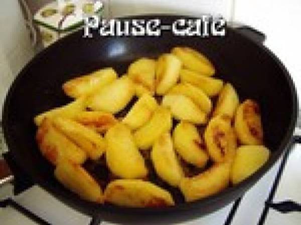 Gâteau renversé aux pommes - Préparation etape 6