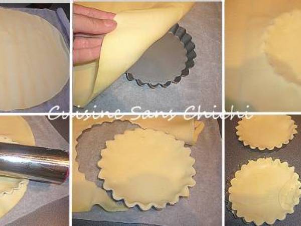 Tartelettes aux figues, roquefort et pignons de pin - Préparation etape 1